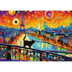 Kočka v Paříži 1000 dílků HQ puzzle - Trefl obrázek 2