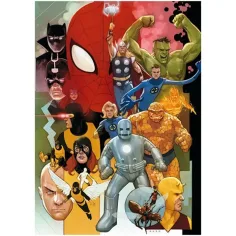 Kolekce vysoké kvality: Marvel superhrdinové z 80. let, 1000dílný prémiový puzzle HQC 69x50cm - Clementoni obrázek 2
