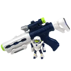 Kosmická zbraň: Projektorová vesmírná zbraň s robotickou figurkou, světlem a zvukem 34cm obrázek 6