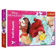 Kouzelný svět Disney princezen 30dílné puzzle - Trefl