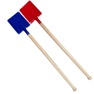 Kovová lopata s dřevěnou násadou, délka 60 cm, v několika variantách