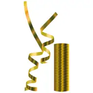 Kovová zlatá serpentýna – 1 ks