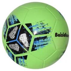 Fotbalový míč z umělé kůže s barevným křížovým vzorem 23 cm obrázek 8
