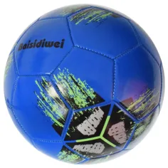 Fotbalový míč z umělé kůže s barevným křížovým vzorem 23 cm obrázek 9