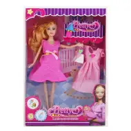 Krásná maminka těhotná s dětskou hračkou 29cm