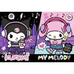 Kuromi a My Melody městský rytmus 160dílné puzzle - Trefl obrázek 2