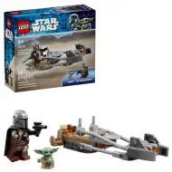 LEGO® Star Wars™: Mandalorian a Grogu na speeder biku (75436)