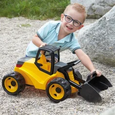 LENA: Obří stavební stroj žlutý/černý 67cm obrázek 3