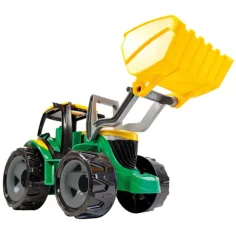 LENA: Obří traktor s nakladačem zeleno/žlutý 62cm obrázek 2