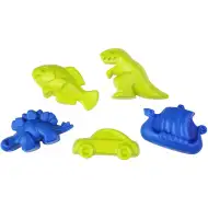 LENA: Sada do písku s dinosaury v síťce, 5 ks