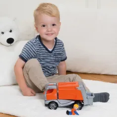 LENA: Truckies popelářské auto s figurkou 22 cm obrázek 4