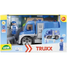 LENA: Truxx policejní auto s doplňky v krabici 39 cm