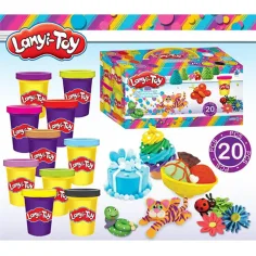 Lanyi-Toy veselá sada modelovací hmoty s formovacími nástroji obrázek 2