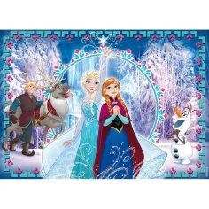 Ledové království 2 v 1, 250dílné puzzle a omalovánka 50x35 cm - Lisciani obrázek 2