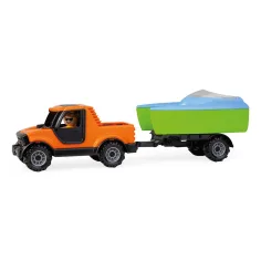 Lena: Truckies Pick-up auto s lodním přívěsem a plachetnicí v krabici 35 cm obrázek 2