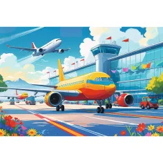 Letiště 100dílné puzzle - Trefl obrázek 2