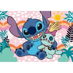 Lilo a Stitch s plyšovým Scrumpem 60dílné supercolor puzzle - Clementoni obrázek 2