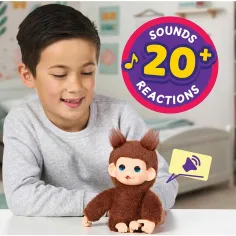 Little Live Pets: Mini Maki Chikki Cherry interaktivní hnědá opička obrázek 4