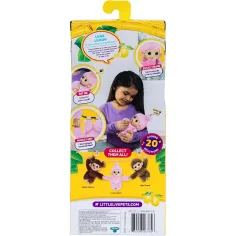 Little Live Pets: Mini Maki Luna Lemon interaktivní růžová opice obrázek 3