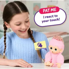 Little Live Pets: Mini Maki Luna Lemon interaktivní růžová opice obrázek 4