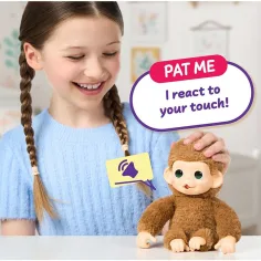 Little Live Pets: Mini Maki Pepi Peach interaktivní krémová opička obrázek 5