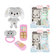 Little Stars plyšový zajíček s chrastítkem a telefonem v různých provedeních, 1 ks