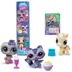 Littlest Pet Shop: sada 3 figurek – sova, mýval, poník (4. série)