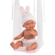 Llorens: Bebita 26cm malá dívka panenka s houpačkou