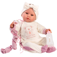 Llorens: Lea 45cm pláčící panenka s dudlíkem v overalu s motivem koaly