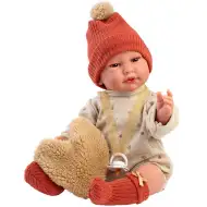 Llorens: Luis 45cm plačící panenka se srdcovým polštářkem