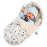 Llorens: Nico novorozenecká panenka 40 cm v zavinovačce.