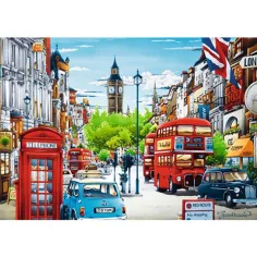 Londýnská ulice puzzle 1000 kusů - Trefl obrázek 2