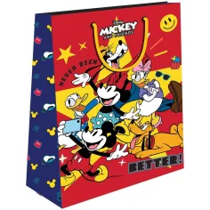 Luna: Dárková taška s potiskem Mickeyho Mouse a jeho přátel 33 x 12 x 45 cm