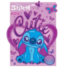 Luna: Disney Stitch Art Set omalovánka s 6 fixami a samolepkami