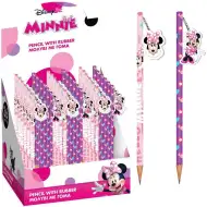 Luna: Grafitová tužka s gumou Disney Minnie Mouse, ve dvou variantách, 1 ks