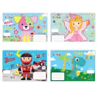 Luna: Kreativní myšlenky spirálový náčrtník 40 listů 17x24cm ve čtyřech variantách 1ks