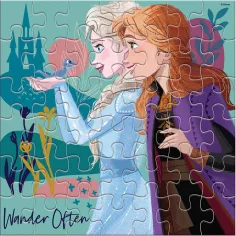Luna: Ledové království 2 sestry 42dílné omalovánkové puzzle obrázek 2