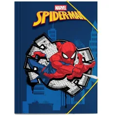 Luna: Modrá složka s gumičkou se vzorem Spider-Mana 25x35 cm