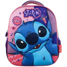 Luna: Must Team 3D Stitch vzorovaný zaoblený batoh do školky 26x10x32 cm