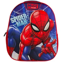 Luna: Must Team 3D batoh do školky s potiskem Spider-Mana, zaoblený, 26x10x32 cm