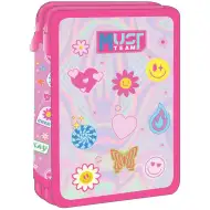 Luna: Must Team Good Vibes smajlíkový dvoupatrový plněný penál