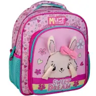 Luna: Must Team dětský oválný batoh s králíčkem, 2 přihrádky, 27x10x31 cm