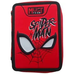 Luna: Must Team penál s motivem Spider-Mana, dvoupatrový, plně vybavený, 15x5x21 cm