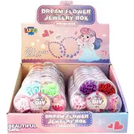 Luna: Navlékací korálky v květinovém boxu, různé varianty, 1 ks