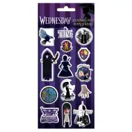 Luna: Sada 3D nafukovacích samolepek Wednesday na archu 10x22 cm