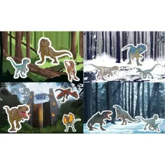 Luna: Sada samolepek Jurassic World s 140 samolepkami a 4 pozadími obrázek 2