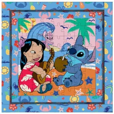 Luna: Stitch Hawaii nálada 64dílné rámové omalovánkové puzzle obrázek 3