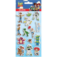 Luna: Toy Story 3D sada vypouklých samolepek na archu 10×22 cm