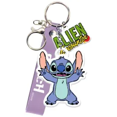 Luna: Usmívající se figurkový přívěsek Stitch na klíče