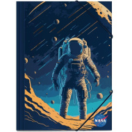 Luna: desky s gumičkou s motivem astronauta NASA 25x35 cm